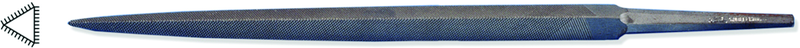 6" Three-Square File, Cut 2 - Caliber Tooling