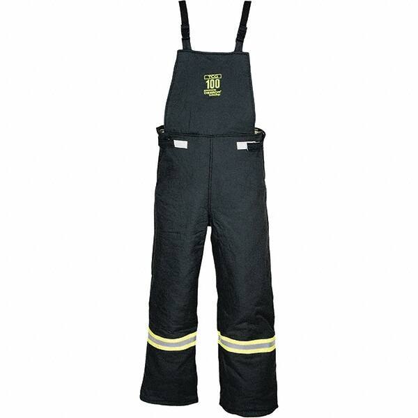 Oberon - Size 2XL, Black, Zippered with Flap, Arc Flash Bib Overall - 50" Chest, Aramid - Caliber Tooling