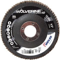 4 1/2″ - 7/8″ - 60 Grit - T29 Zirconium Wolverine Fast Cut Flap Disc - Caliber Tooling