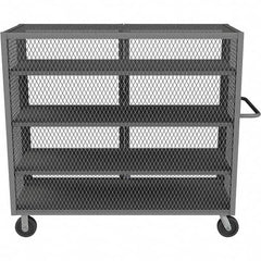 Durham - 2,000 Lb Capacity 4-Shelf Security Mesh Truck - Caliber Tooling