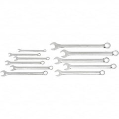 GearWrench - 11 Piece, 3/8" to 1", 12 Point Ratcheting Combination Wrench Set - Inch Measurement Standard, Chrome Finish, Comes in Nylon Roll - Caliber Tooling