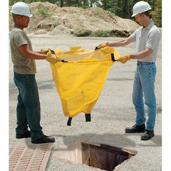 UltraTech - 2' Long x 2' Wide, Polypropylene Drain Guard - Yellow, Use for Stormwater/Construction Compliance - Caliber Tooling