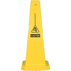 PRO-SAFE - Cone & A Frame Floor Signs Shape: Cone Type: Restroom, Janitorial & Housekeeping - Caliber Tooling