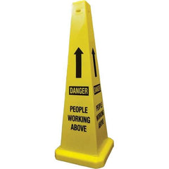 PRO-SAFE - Cone & A Frame Floor Signs Shape: Cone Type: Restroom, Janitorial & Housekeeping - Caliber Tooling