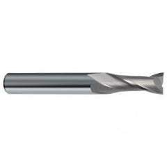 7/16 Dia. x 4-1/2 Overall Length 2-Flute Square End Solid Carbide SE End Mill-Round Shank-Center Cut-Uncoated - Caliber Tooling