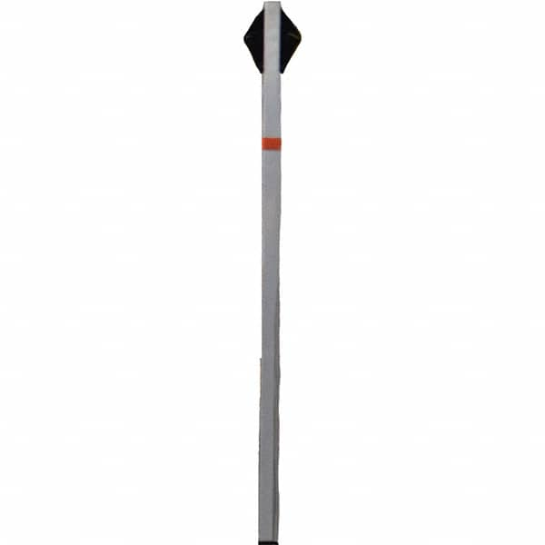 PRO-SAFE - 1-1/2' High, Traffic Sign Mounting Hardware - Aluminum, Compatible with 54" High x 36" Wide Signs, Silver - Caliber Tooling