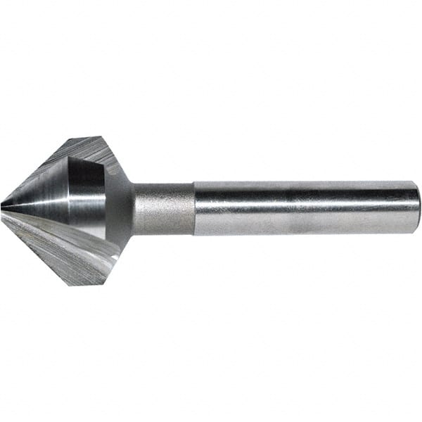 Keo - 1-1/4" Head Diam, 1/2" Shank Diam, 3 Flute 82° Cobalt Countersink - Caliber Tooling