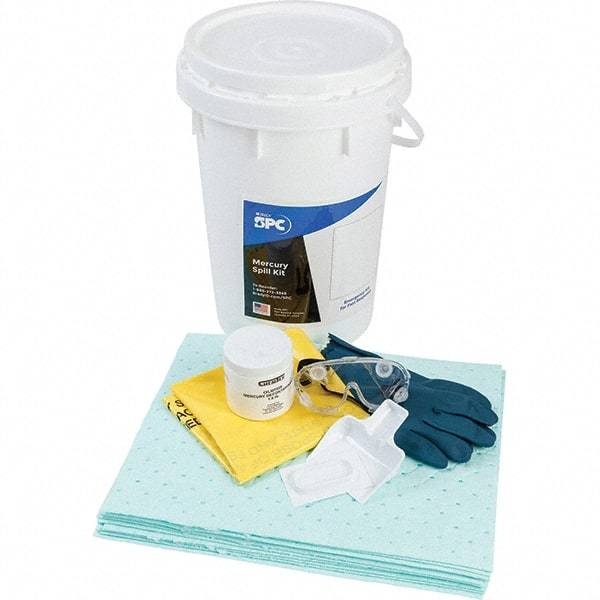 Brady SPC Sorbents - 9 Gal Capacity Hazardous Materials Spill Kit - 6.5 Gal Polyethylene Bucket - Caliber Tooling