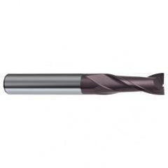 1 Dia. x 5 Overall Length 2-Flute Square End Solid Carbide SE End Mill-Round Shank-Center Cut-Firex - Caliber Tooling