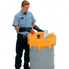 UltraTech - 9" High x 28" Diam, Polyethylene, Funnel - 5 Gal Drum/Pail Capacity - Caliber Tooling