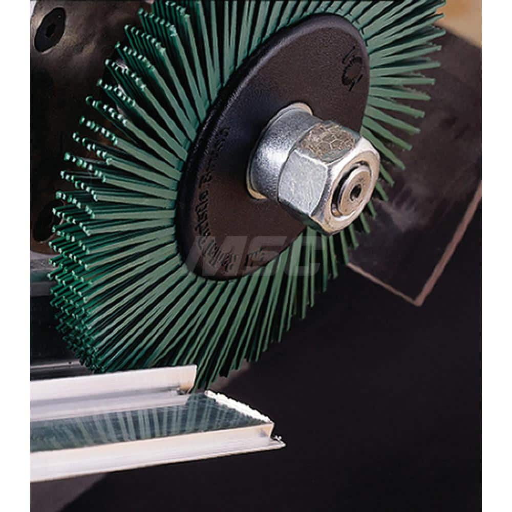 Radial Bristle Brushes; Outside Diameter (Inch): 6 in; Abrasive Material: Ceramic; Grit: 150; Brush Thickness (Inch): 0.375