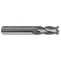 1 Dia. x 4 Overall Length 6-Flute Square End Solid Carbide SE End Mill-Round Shank-Center Cut-Uncoated - Caliber Tooling