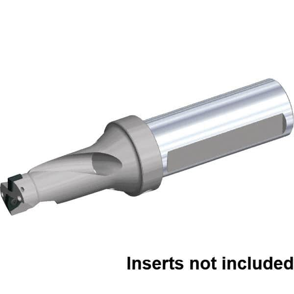 Kennametal - 1-7/8" Max Drill Depth, 2xD, 19/32" Diam, Indexable Insert Drill - 2 Inserts, 3/4" Shank Diam, Flange Shank - Caliber Tooling