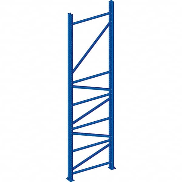 Interlake Mecalux - 20,867 Lb Capacity Heavy-Duty Framing Upright - 240" High x 42" Deep, Blue - Caliber Tooling