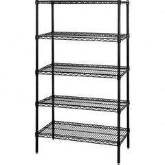 Quantum Storage - 5 Shelf Wire Shelving Add-On Unit - 18" Wide x 48" Deep x 54" High, - Caliber Tooling