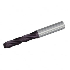 Kennametal - 3.8mm 180° Spiral Flute Solid Carbide Screw Machine Drill Bit - Caliber Tooling