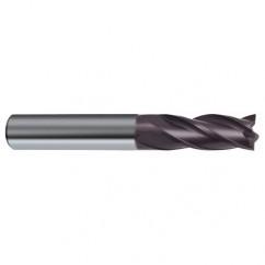 5/8 Dia. x 5 Overall Length 4-Flute Square End Solid Carbide SE End Mill-Round Shank-Center Cut-Firex - Caliber Tooling