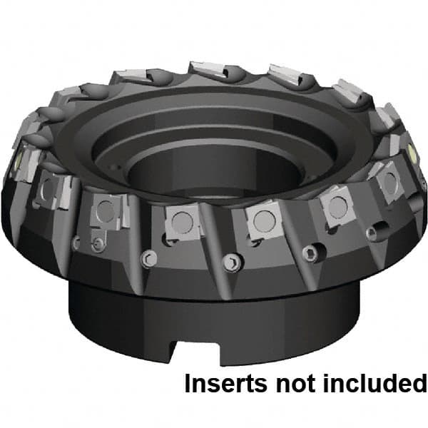 Kennametal - 125mm Cut Diam, 40mm Arbor Hole, 6.5mm Max Depth of Cut, 20° Indexable Chamfer & Angle Face Mill - 12 Inserts, SPHX 15T6... Insert, Right Hand Cut, 12 Flutes, Through Coolant, Series Fix-Perfect - Caliber Tooling