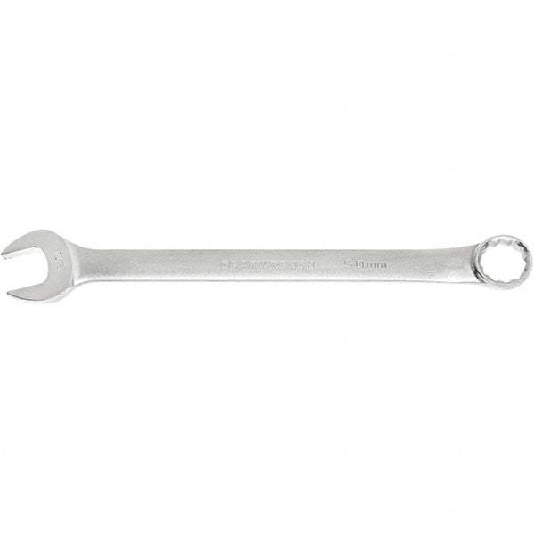 GearWrench - 2-3/8" 12 Point Combination Wrench - 15° Offset Angle, 29.843" OAL, Steel, Satin Finish - Caliber Tooling