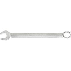 GearWrench - 2-3/16" 12 Point Combination Wrench - 15° Offset Angle, 27.795" OAL, Steel, Satin Finish - Caliber Tooling