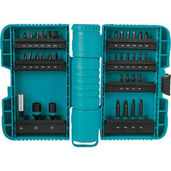 Makita - Power Bit, Insert Bit & Nut Driver Set - 1/4" Hex, #2, 1/4" Drive, Phillips, Slotted, Torx, Square Point - Caliber Tooling