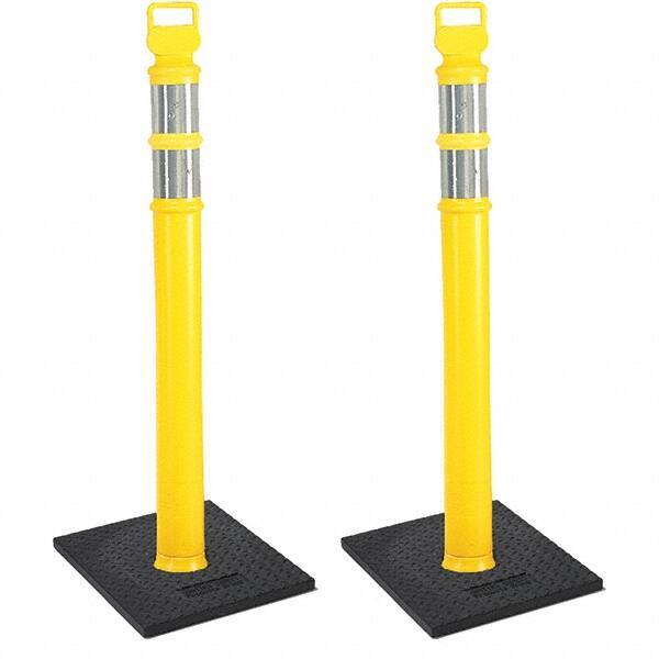 PRO-SAFE - Traffic Barrels, Delineators & Posts Type: Delineator Post Material: Polyethylene - Caliber Tooling