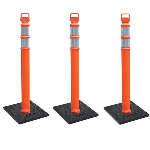 PRO-SAFE - Traffic Barrels, Delineators & Posts Type: Delineator Post Material: Polyethylene - Caliber Tooling