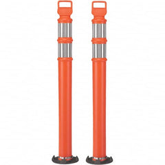 PRO-SAFE - Traffic Barrels, Delineators & Posts Type: Delineator Post Material: Polyethylene - Caliber Tooling