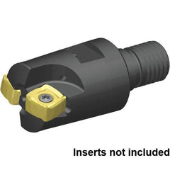 Kennametal - 38.1mm Cut Diam, 2.5mm Max Depth, M16 29mm Shank Diam, Modular Connection Indexable High-Feed End Mill - Screw Holding Method, XO..1205.. Insert, 7793VXO Toolholder, Through Coolant - Caliber Tooling