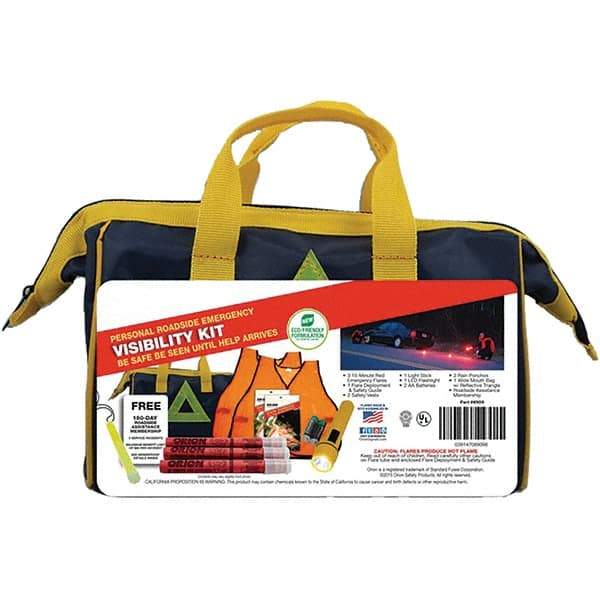 PRO-SAFE - Highway Safety Kits Type: Emergency Roadside Kit Number of Pieces: 14 - Caliber Tooling