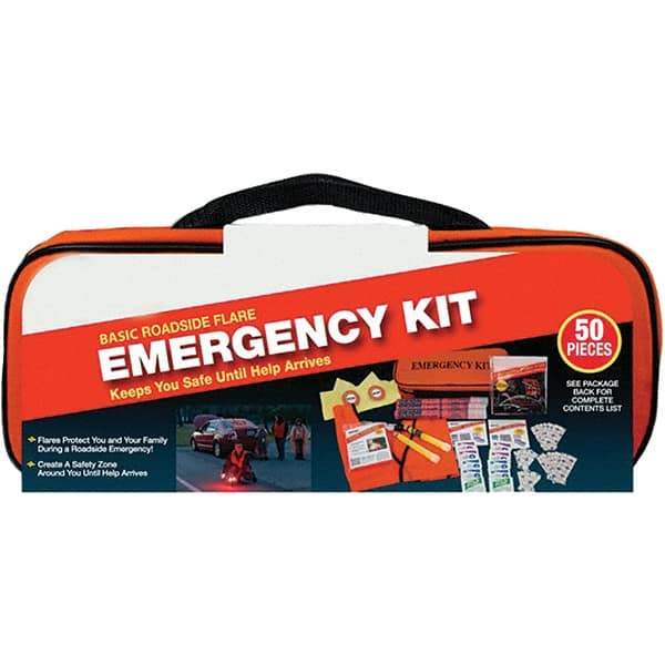 PRO-SAFE - Highway Safety Kits Type: Emergency Roadside Kit Number of Pieces: 50 - Caliber Tooling