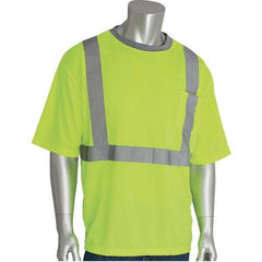 PIP - Size 3XL Hi-Vis Yellow High Visibility Short Sleeve T-Shirt - Caliber Tooling