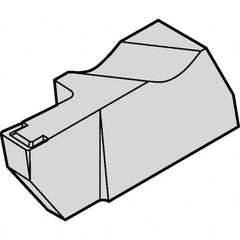 Kennametal - 3NGD K Grade KCU10, 3mm Cutting Width Carbide Grooving Insert - 1/4" Max Depth of Cut, Right Hand, 0.191mm Corner Radius, AlTiN Finish - Caliber Tooling