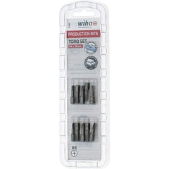 Wiha - 1/4" Drive, #4 Torq-Set Screwdriver Bit - 1" OAL - Caliber Tooling