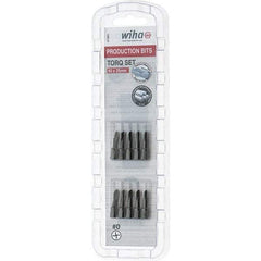 Wiha - 1/4" Drive, #0 Torq-Set Screwdriver Bit - 1" OAL - Caliber Tooling