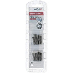 Wiha - 1/4" Drive, #2 Torq-Set Screwdriver Bit - 1" OAL - Caliber Tooling