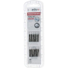 Wiha - 1/4" Drive, #5 Torq-Set Screwdriver Bit - 1" OAL - Caliber Tooling