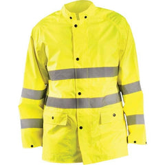 OccuNomix - Size S Hi-Viz Yellow Waterproof Jacket - Caliber Tooling