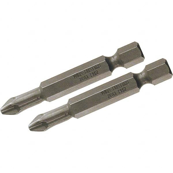 Wiha - #0 Power Bit - 1/4" Drive, 2" OAL - Caliber Tooling