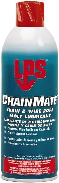 LPS - 16 oz Aerosol Extreme Temperature Chain & Cable Lubricant - Gray/Black, 0 to 300°F - Caliber Tooling