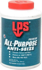 LPS - 1 Lb Can General Purpose Anti-Seize Lubricant - Molybdenum Disulfide, -65 to 1,800°F, Blue/Gray, Water Resistant - Caliber Tooling