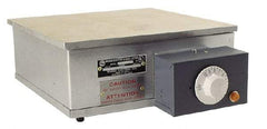 WAAGE - 24" Long x 12 Wide x 6" High, 230 Volt Hot Plate - 300 to 700°F, 1 Burner, 3200 Watt, 14 Amps - Caliber Tooling