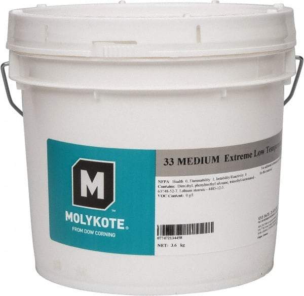 Dow Corning - 8 Lb Can Lithium Low Temperature Grease - Pink, Low Temperature, 400°F Max Temp, NLGIG 2, - Caliber Tooling