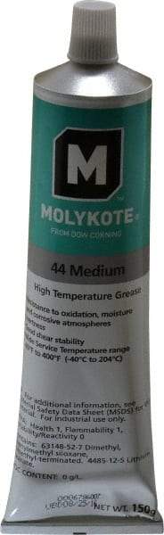 Dow Corning - 5.3 oz Tube Lithium High Temperature Grease - White, High Temperature, 400°F Max Temp, NLGIG 2, - Caliber Tooling