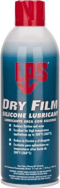 LPS - 16 oz Aerosol Dry Film/Silicone Lubricant - Clear, 500°F Max - Caliber Tooling