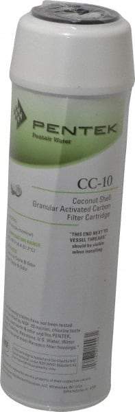 Pentair - 2-7/8" OD, 20µ, Granular Activated Carbon Maximum Absorption Cartridge Filter - 9-3/4" Long, Reduces Tastes, Odors & Sediments - Caliber Tooling