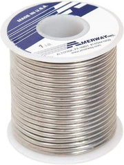 Made in USA - 1/8 Inch Diameter, 96SN/4CU, Lead Free Solder - 1/2 Lb., 10 Gauge - Exact Industrial Supply