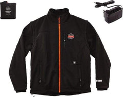 Ergodyne - Size 3XL Heated & Cold Weather Jacket - Black, Polyester, Zipper Closure, 50 to 54" Chest - Caliber Tooling