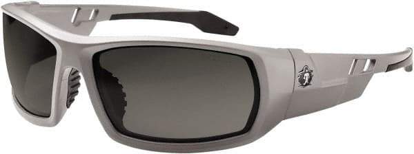 Ergodyne - Smoke Lenses, Framed Safety Glasses - Anti-Fog, Size Universal, Wrap Around - Caliber Tooling