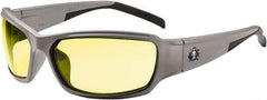 Ergodyne - Yellow Lenses, Framed Safety Glasses - Uncoated Lenses, Size Universal, Wrap Around - Caliber Tooling